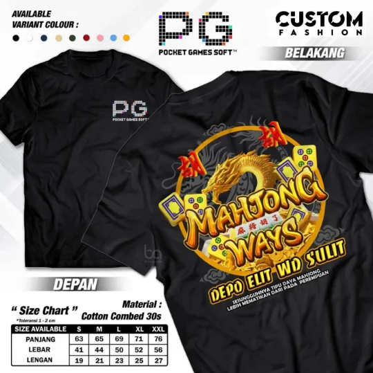 BARDI4D Kaos Unik Mahjong Ways 2 📢: Mewujudkan Raja Mahjong Kekuatan Naga, Baju Slot Gacor BARDI4D Dragon PG Soft Terlaris